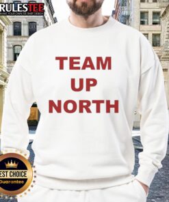 Alt Text: Awesome Team Up North Utah Utes football sweatshirt featuring vibrant team colors and logo, perfect for fans.