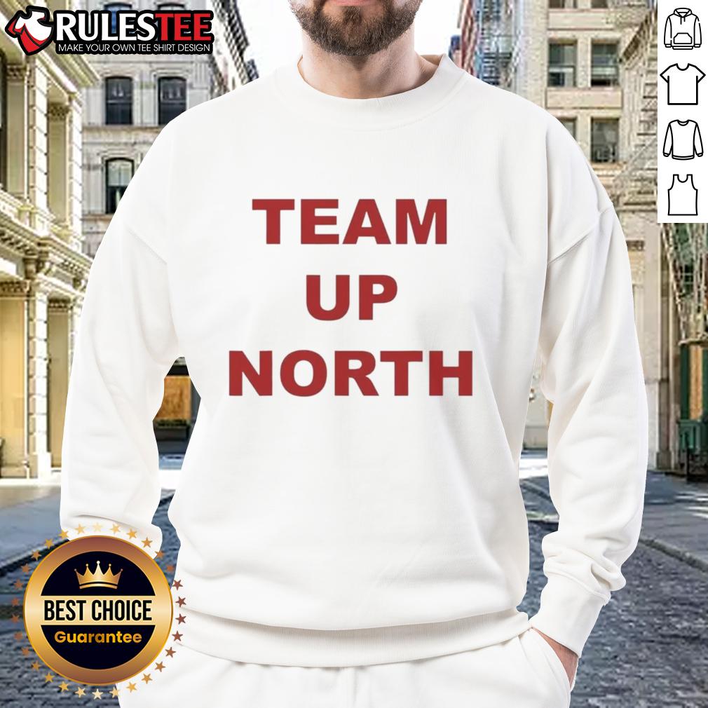 awesome-team-up-north-utah-utes-football-sweatshirt Alt Text: Awesome Team Up North Utah Utes football sweatshirt featuring vibrant team colors and logo, perfect for fans.