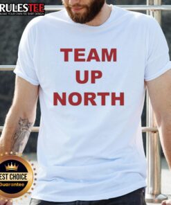 Awesome Team Up North Utah Utes Football T-Shirt featuring bold graphics and vibrant colors for fans and supporters.