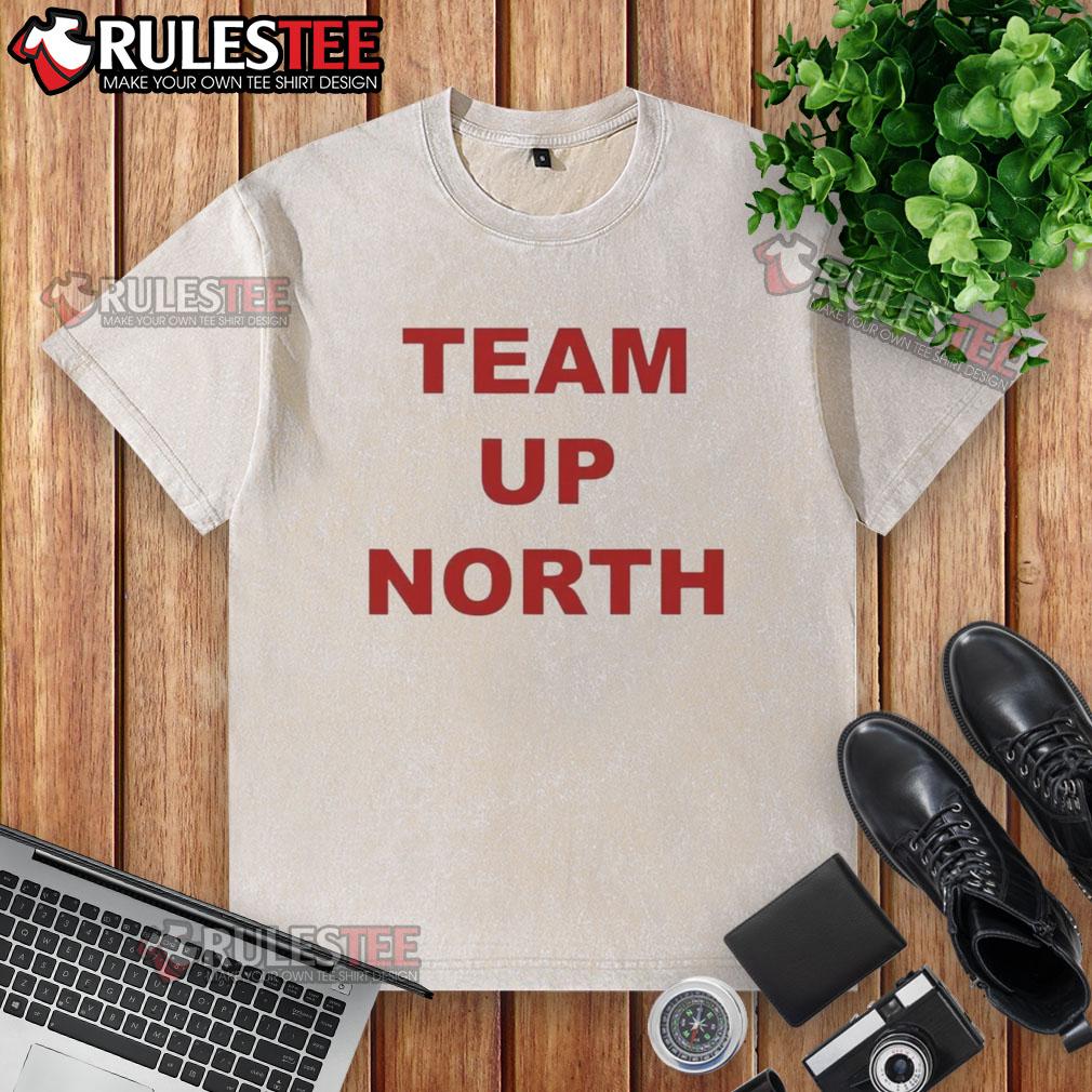 awesome-team-up-north-utah-utes-football-washed-t-shirt Awesome Team Up North Utah Utes Football washed t-shirt featuring bold logo and comfortable fit, perfect for fans.