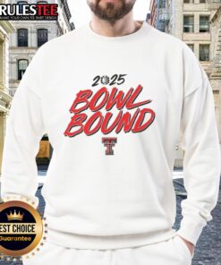 Awesome Texas Tech Red Raiders Football 2025 Bowl Bound Sweatshirt, showcasing team spirit and style for fans.