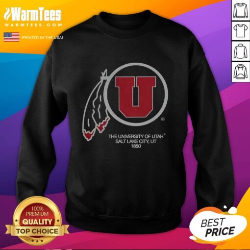 Awesome The University Of Utah Salt Lake City 1850 Utah Utes Football Logo T-Shirt - Image 5