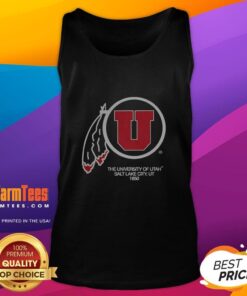 Awesome The University Of Utah Salt Lake City 1850 Utah Utes Football Logo T-Shirt - Image 4