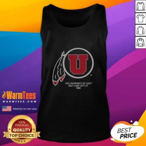 Awesome The University Of Utah Salt Lake City 1850 Utah Utes Football Logo T-Shirt - Image 4
