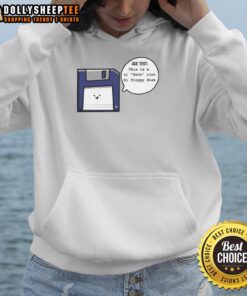Awesome Save Icon Hoodie featuring a retro floppy disk design, perfect for nostalgia lovers and tech enthusiasts.