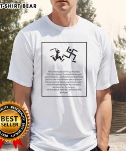 Alt Text: Original Antifa logo from WW2 on a stylish t-shirt, showcasing historical anti-fascist symbolism.