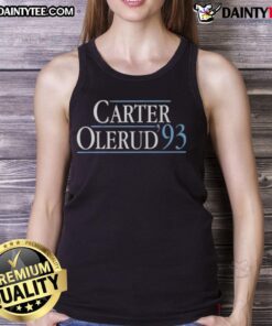 Alt Text: Awesome Toronto Blue Jays baseball tank top featuring Carter Olerud 93 design, perfect for fans and summer wear.