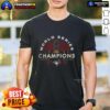 Awesome Toronto Blue Jays MLB 2025 World Series Champions trophy T-shirt featuring team logo and championship design.