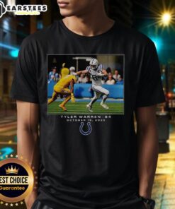 Awesome Tyler Warren Indianapolis Colts NFL Flash Features Week 7 T-Shirt showcasing team pride and vibrant design.