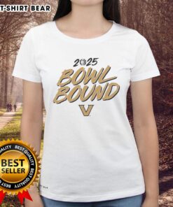 Awesome Vanderbilt Commodores Bowl Bound 2025 ladies tee showcasing team spirit and stylish design for fans.
