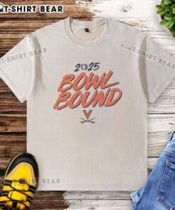Awesome Virginia Cavaliers Bowl Bound 2025 washed t-shirt featuring team colors and logo for sports fans.