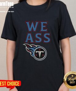 Alt Text: Awesome Tennessee Titans baseball logo on a stylish ladies tee, perfect for fans and casual wear.