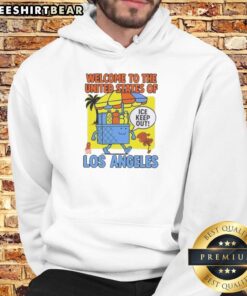 Awesome Welcome to the United States of Ice hoodie in Los Angeles, perfect for staying warm and stylish.