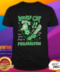 Awesome World Cup 2026 T-Shirt featuring Philadelphia design, celebrating the global event with vibrant graphics and colors.
