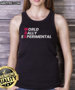 Awesome World Rally Experimental Essential Tank Top in vibrant colors, perfect for summer adventures and sporty style.