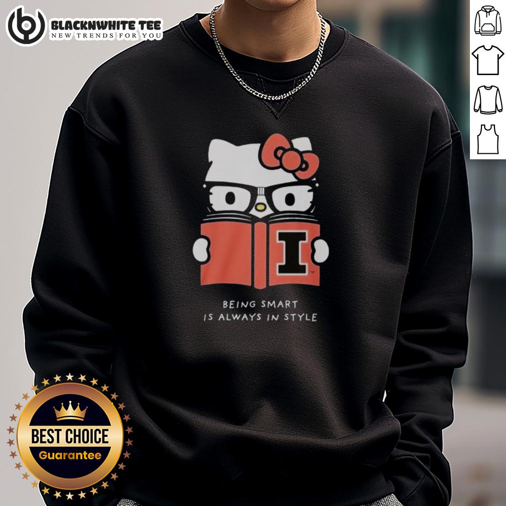 Official Dave Portnoy Illinois Hello Kitty Being Smart Is Always In Style Sweatshirt Official Dave Portnoy Illinois Hello Kitty sweatshirt with 'Being Smart Is Always In Style' design, perfect for fans.