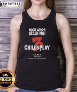Official Chucky Child's Play 3 tank top featuring iconic Halloween character design for fans of horror apparel.