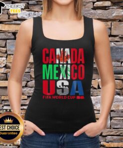 Stylish tank top featuring a design for the 2026 FIFA World Cup in Canada, Mexico, and the USA. Perfect for fans!