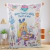 Cute Alice’s Wonderland Bakery Disney Junior Blanket Fleece Customized Blanket