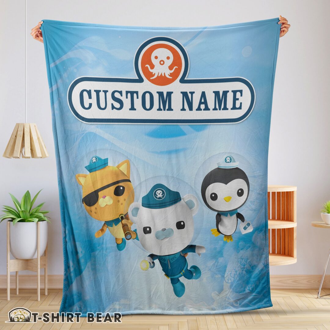 Cute BBC The Octonauts Velveteen Cute Blanket Fleece Customized Blanket-mk-01