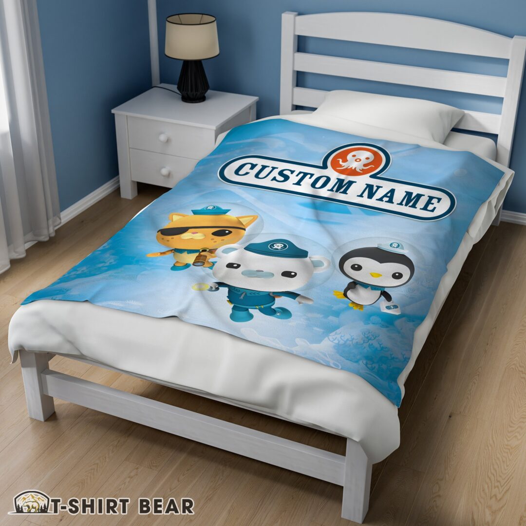 Cute BBC The Octonauts Velveteen Cute Blanket Fleece Customized Blanket-mk-02