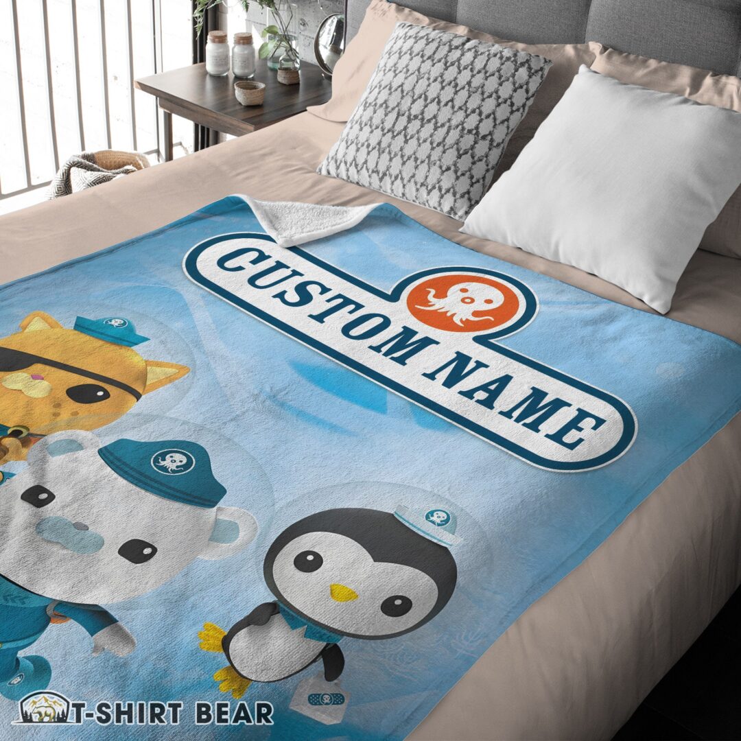 Cute BBC The Octonauts Velveteen Cute Blanket Fleece Customized Blanket-mk-03