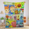 Cute Cartoon Baby First TV Quilt Velveteen Cute Blanket Fleece Customized Blanket