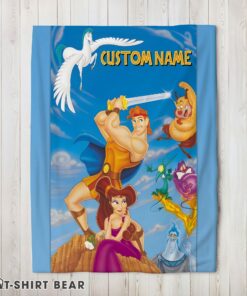 Cute Cartoon Disney Hercules With Friends Blanket Fleece Customized Blanket