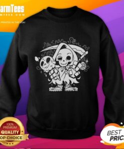 Adorable Cute Chill Reaper Sweatshirt featuring a playful reaper design, perfect for cozy casual outfits.