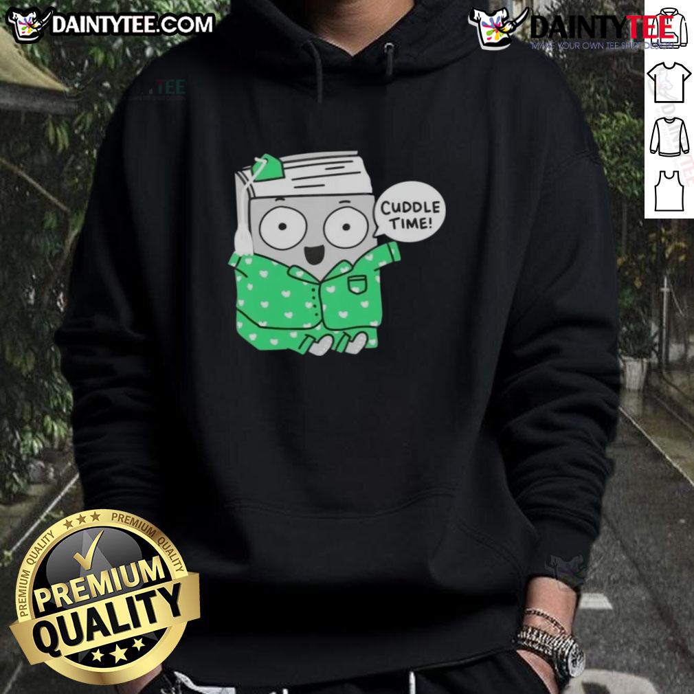 Cute Cozy Bookish Cuddle Time Hoodie