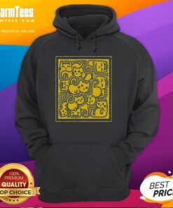 Cute Doodle Cats Hoodie featuring playful cat illustrations on a cozy, stylish sweatshirt for cat lovers.