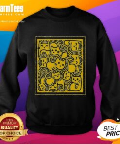Cute Doodle Cats Sweatshirt featuring colorful cat illustrations on a cozy, stylish fabric for cat lovers.
