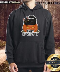 Adorable cat in a cute Halloween hoodie for Meowlloween, showcasing a playful design and festive spirit.