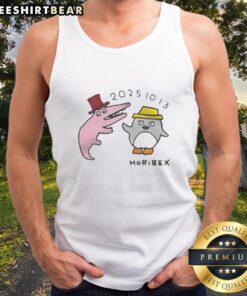 Cute Horibex 2025 cartoon tank top featuring a whimsical design perfect for casual summer outfits and animal lovers.