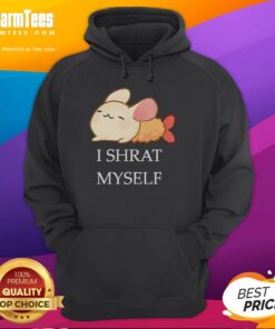 Cute cartoon hoodie featuring 'I Shrat Myself' design, perfect for cozy casual wear and expressing fun personality.