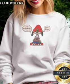 Adorable 'I Just Learned The F Word' Parappa The Rapper sweatshirt featuring vibrant graphics and playful design.
