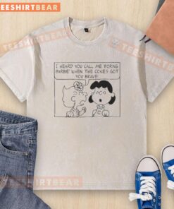 Alt Text: Cute Peanuts characters on a Boring Barbie t-shirt, perfect for fans of playful and quirky graphic tees.