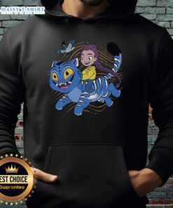 Alt Text: Cute Rumi Kpop Demon Hunters team in stylish Tiger hoodie, showcasing vibrant colors and playful design.