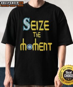 Alt Text: Cute Seattle Mariners baseball logo T-shirt showcasing vibrant design for fans, perfect for game day style.