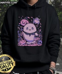 Adorable underwater scene featuring a child in a Cute Underwater Trick or Treat Halloween Hoodie, perfect for festive fun.