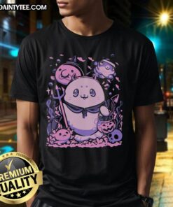 Alt Text: Cute Underwater Trick Or Treat Halloween T-Shirt featuring colorful sea creatures and festive Halloween elements.