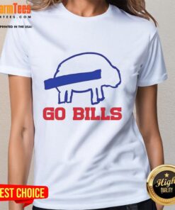 Funny Buffalo Bills football sketch on a ladies tee, perfect for showing team spirit. Go Bills!