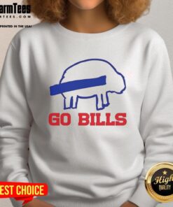 Funny Buffalo Bills football sketch sweatshirt featuring a playful design, perfect for Go Bills fans.
