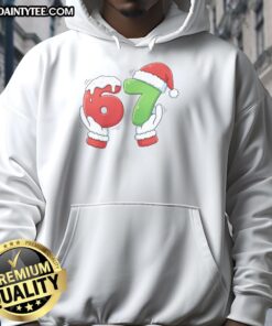 Alt Text: Funny Christmas meme featuring Santa Claus hands on a hoodie, perfect for holiday laughs and festive spirit.