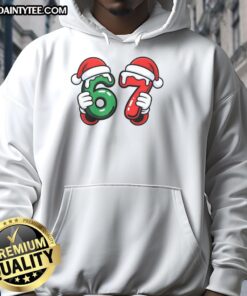Funny Christmas meme featuring Santa's hands on a hoodie, perfect for festive humor and holiday spirit.