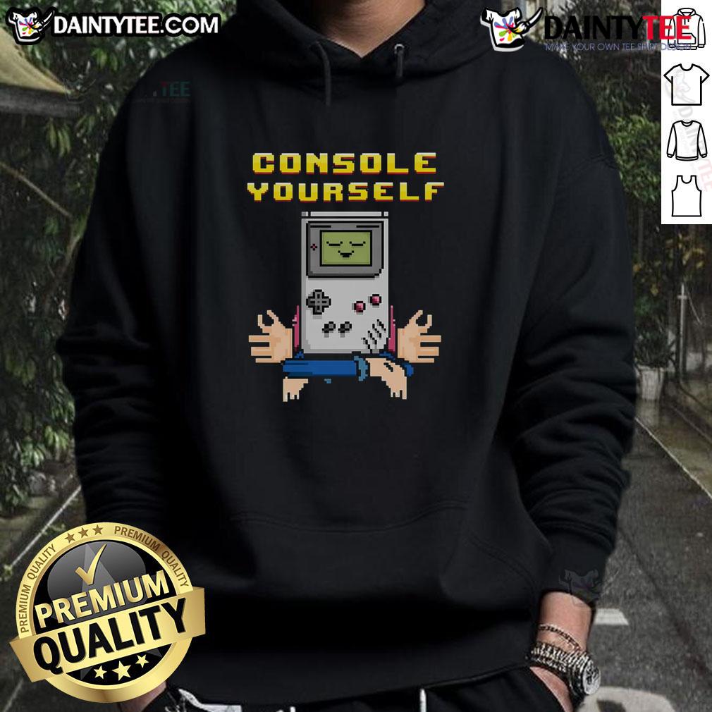 Funny Console Yourself Gameboy Gamer Retro Hoodie Funny Console Yourself Gameboy gamer retro hoodie design featuring vibrant colors and nostalgic gaming graphics.