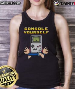 Funny Console Yourself Gameboy Gamer Retro Tank Top featuring a vibrant Gameboy graphic for nostalgic gaming fans.