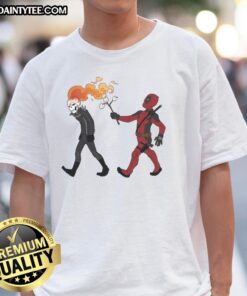 Funny Deadly Smores Deadpool Ghost Rider T-Shirt