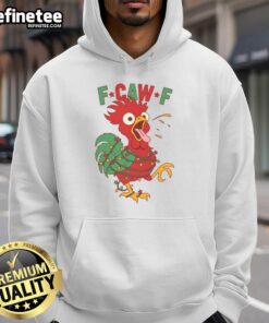 Funny F-CAW F-Christmas Santa Crow Hoodie featuring a playful design perfect for holiday festivities and crow lovers.