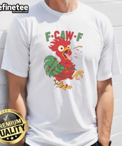 Funny F-Caw-F Christmas Santa Crow T-Shirt featuring a playful Santa crow design for festive humor.